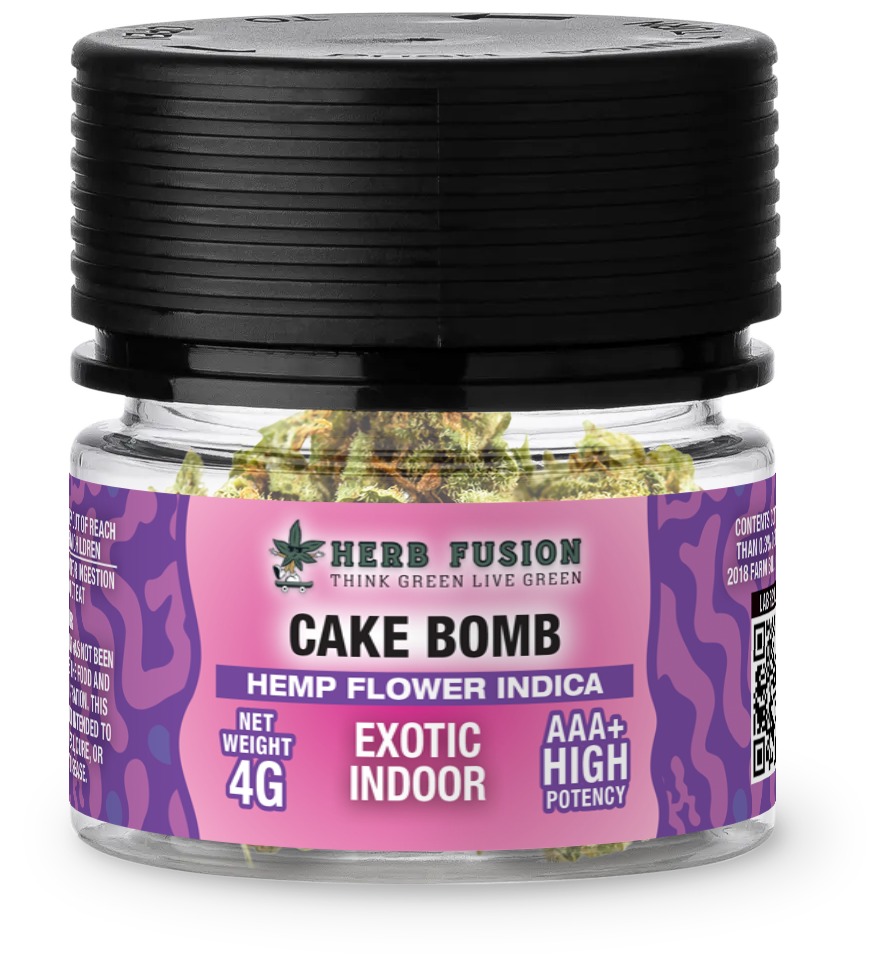 HEMP FLOWER 4G INDICA CAKE BOMB HEMP FLOWER 4G INDICA CAKE BOMB